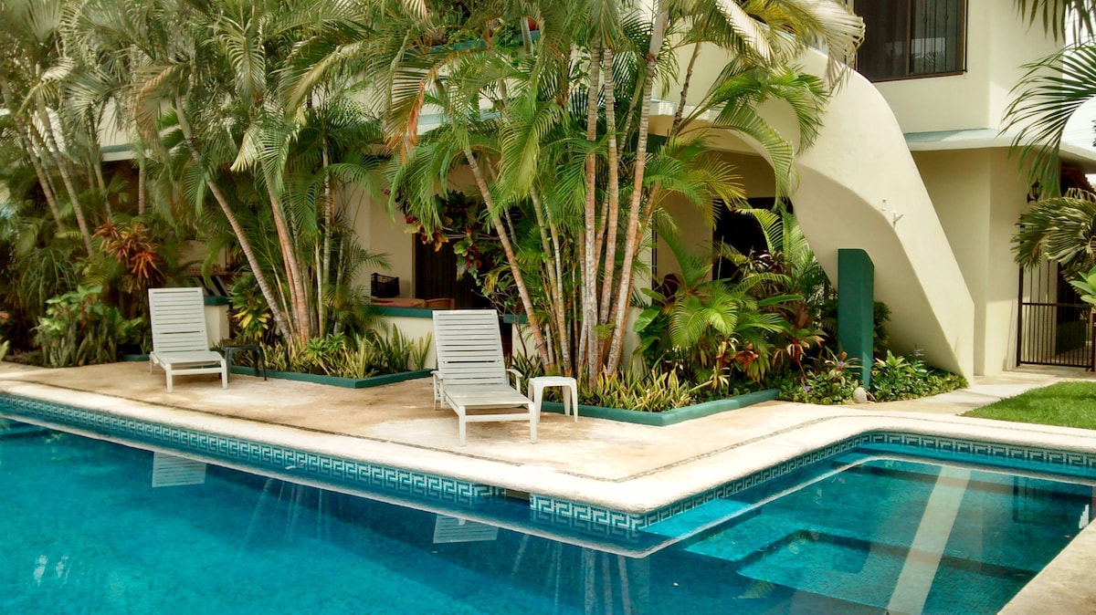 热带泳池公寓，配备Starlink互联网。
