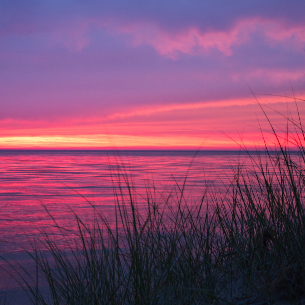 密歇根湖/宽敞的私人海滩/壮丽的日落