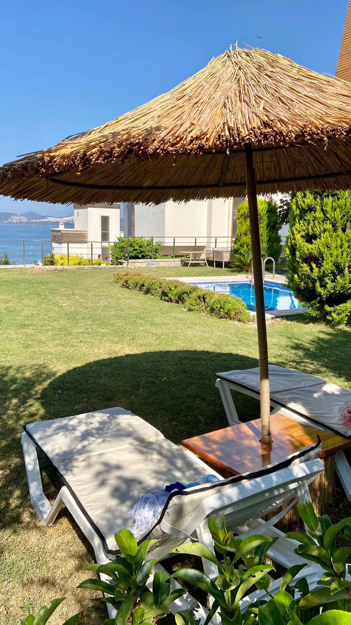 Modern villa with private pool & amazing sea views