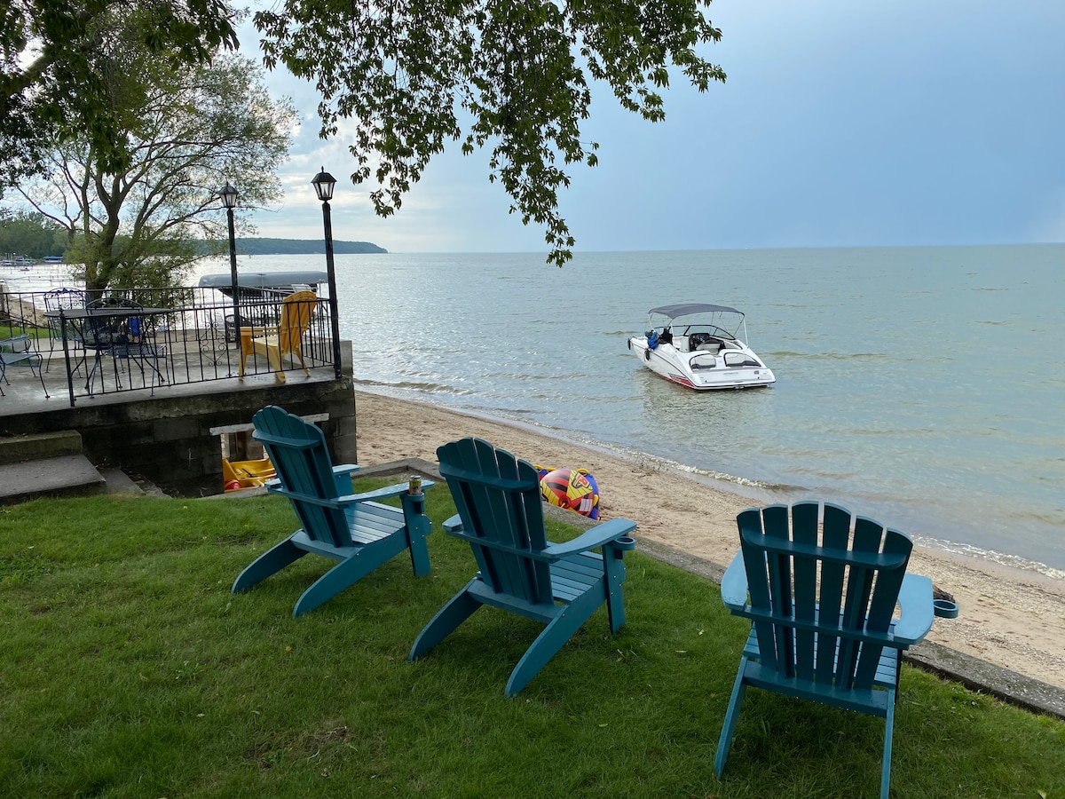 密歇根湖畔水景小屋（海湾）