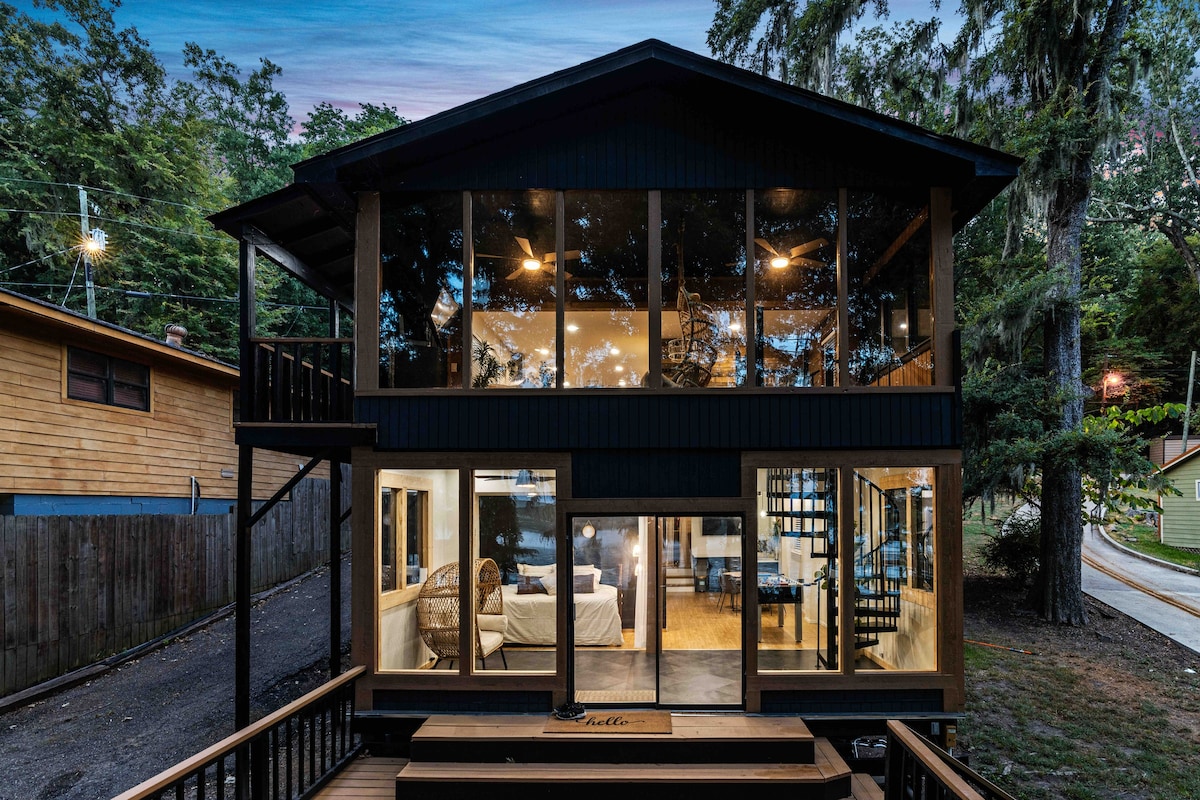 Bella Vista Cabin, amazing views of Caddo Lake