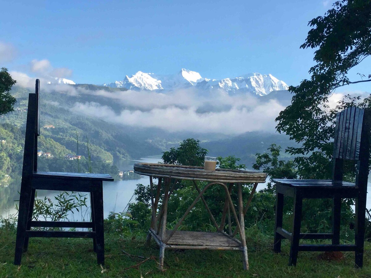 富士山民宿生态民宿，
可欣赏海燕景观