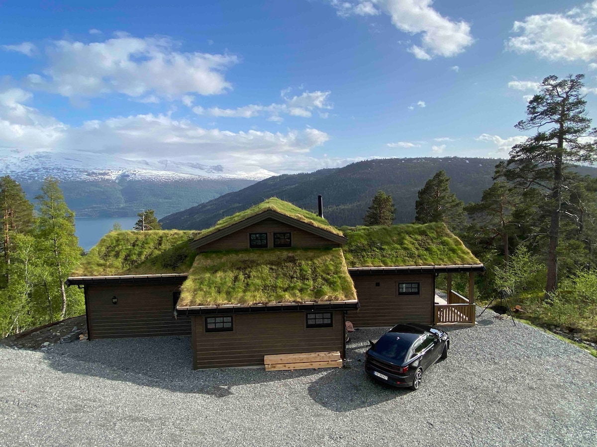 Spacious cabin- magnificent fjord & mountain view