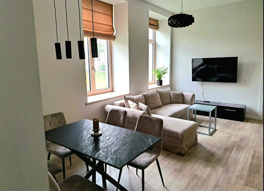 A modern 3 rooms apartment near Nemunas river