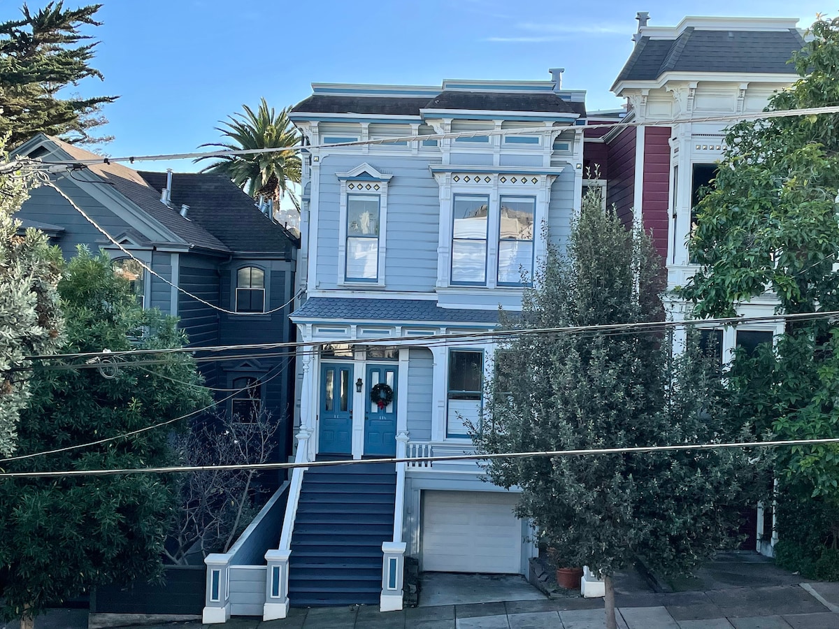 Duboce-Castro Victorian +停车位//1400平方英尺