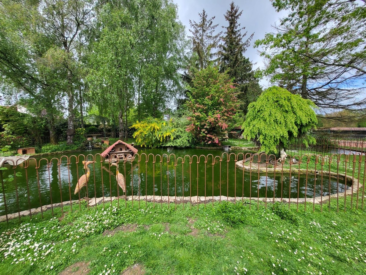 Chambres en pleine nature dans une longère.