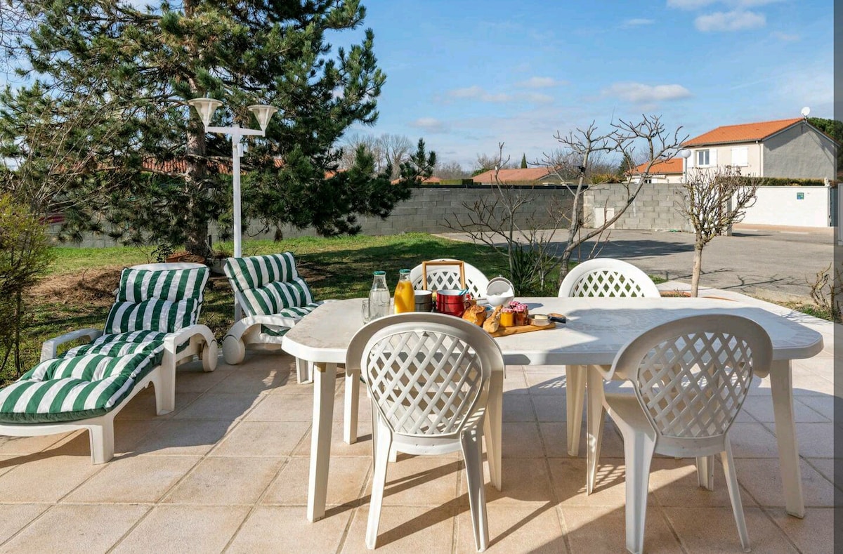 2 chambres avec petit déjeuner 4 personnes.