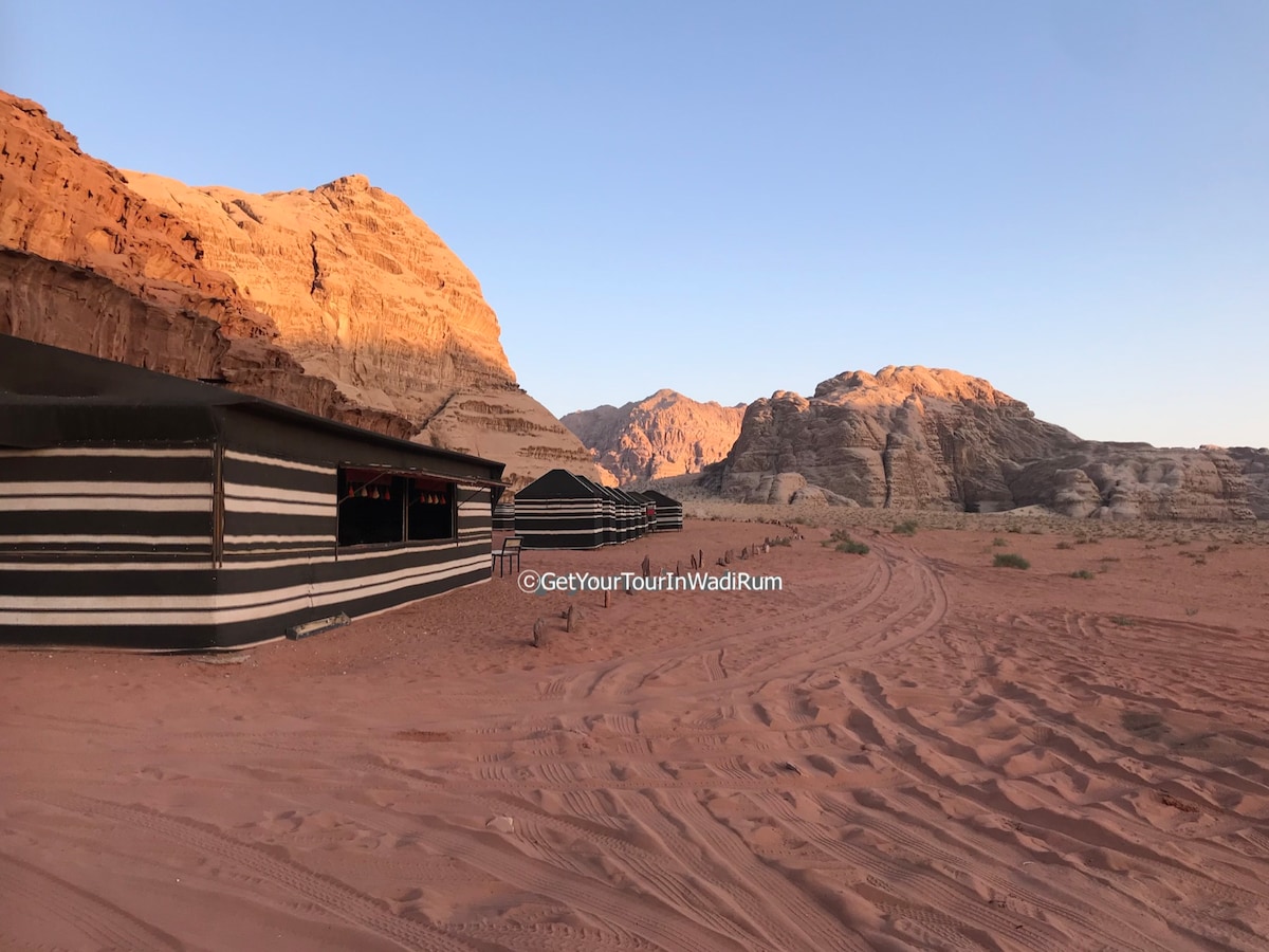 1 Nuit à Wadi Rum dans un camp bédouin