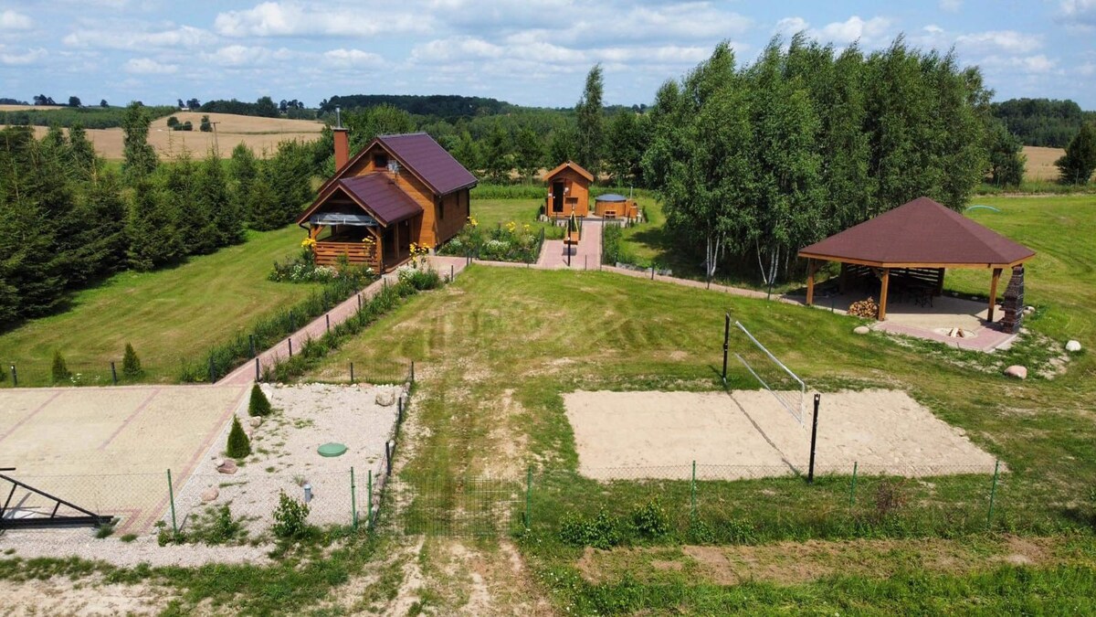 Wilkiejmy na wzgórzu , sauna ,jacuzzi, wędkowanie