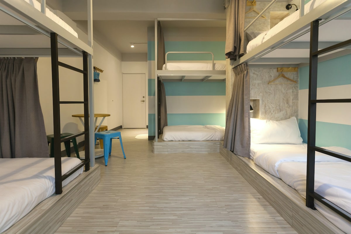 花蓮火車站北吉光6人混合房的1床/1 bed@Mixed Dorm-1A