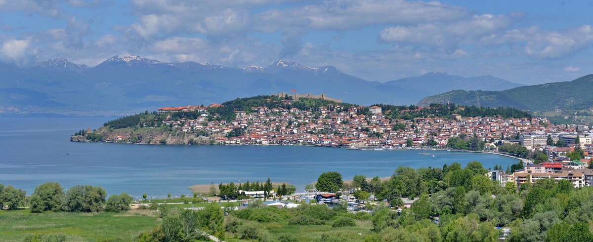 Villa Ohrid Lake View-with bathroom-panoramic view