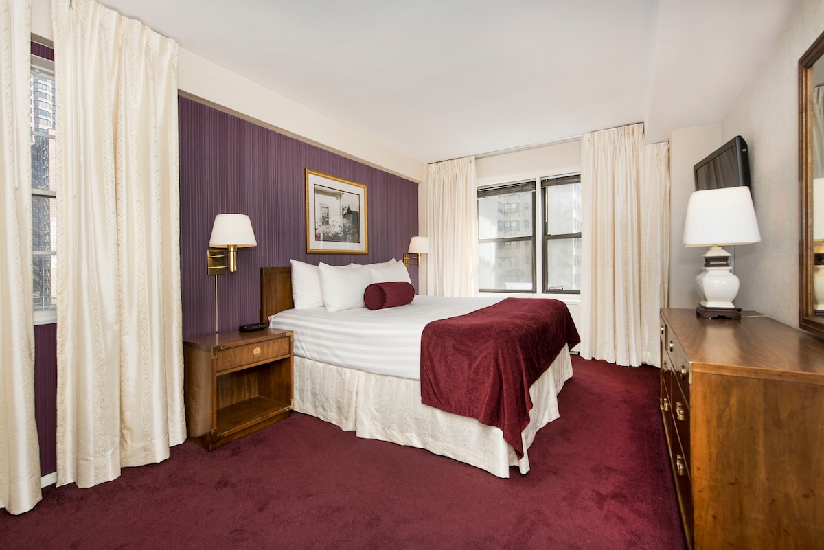 曼哈顿市中心迷人的单卧室套房