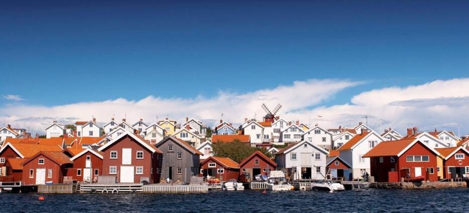 海滨风景如画的Mollösund的迷人房屋