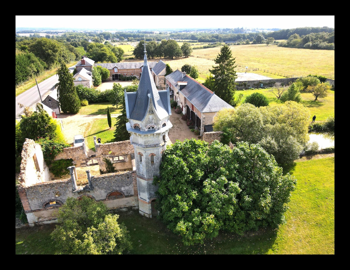 maison luxueuse avec piscine chauffée