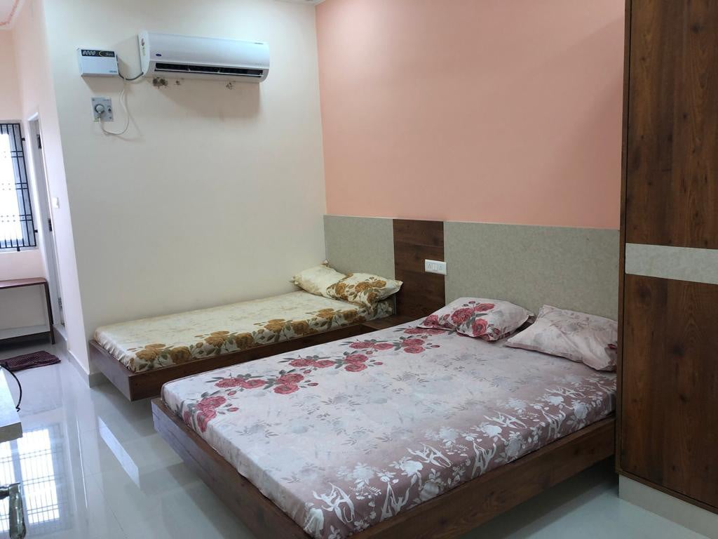 阿克家族卧室，位于莫加佩尔（ Mogappair ） ，靠近Anna Nagar