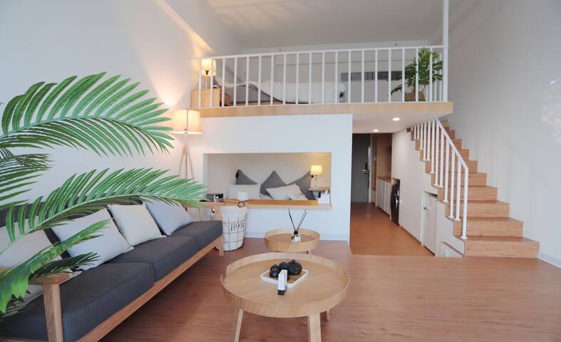 61市中心loft复式海景公寓·日式设计师民宿61质感生活 - lofty