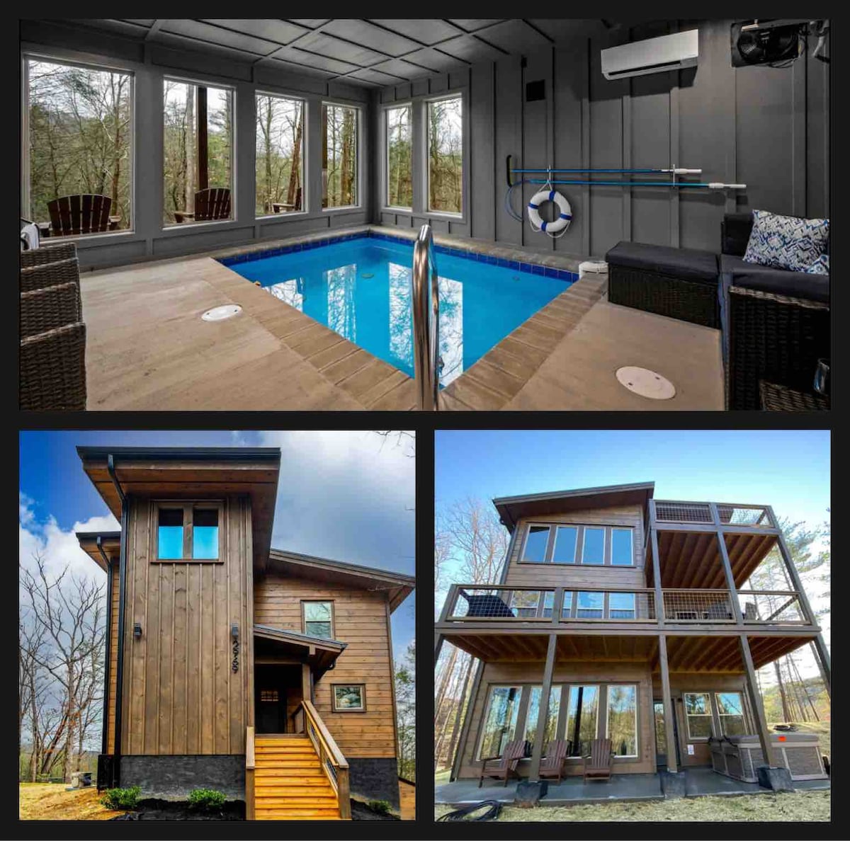 New Luxury Pool Cabin | Hot Tub | Views | Cozy