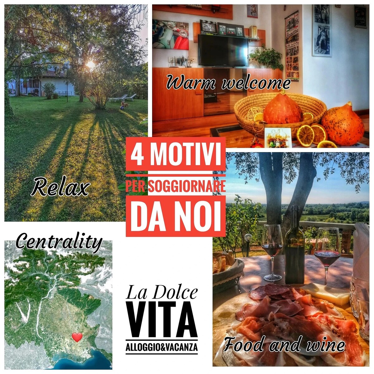 位于Friuli市中心的La Dolce Vita Verde位置