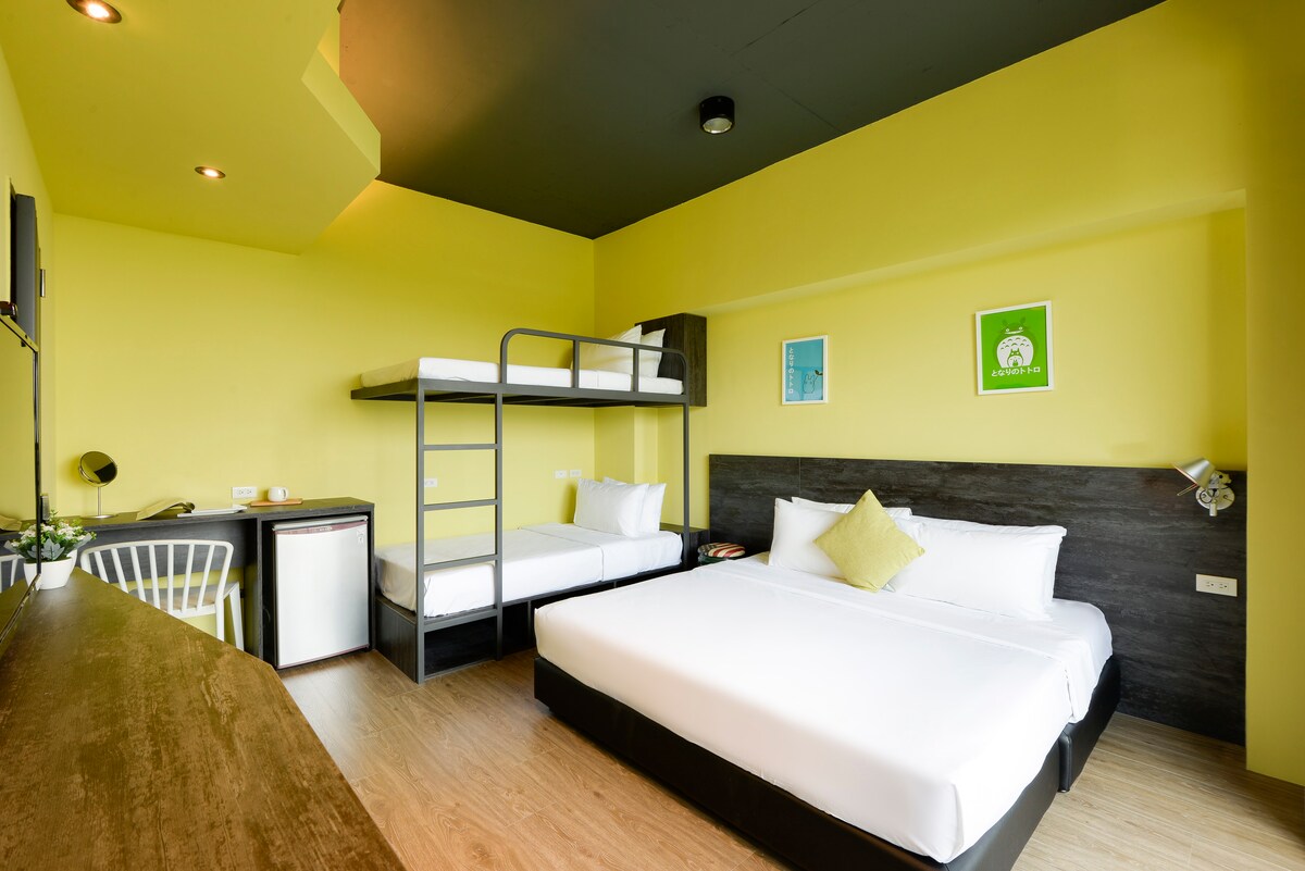 houlidistrict台湾民宿里的独立房间特色四人房