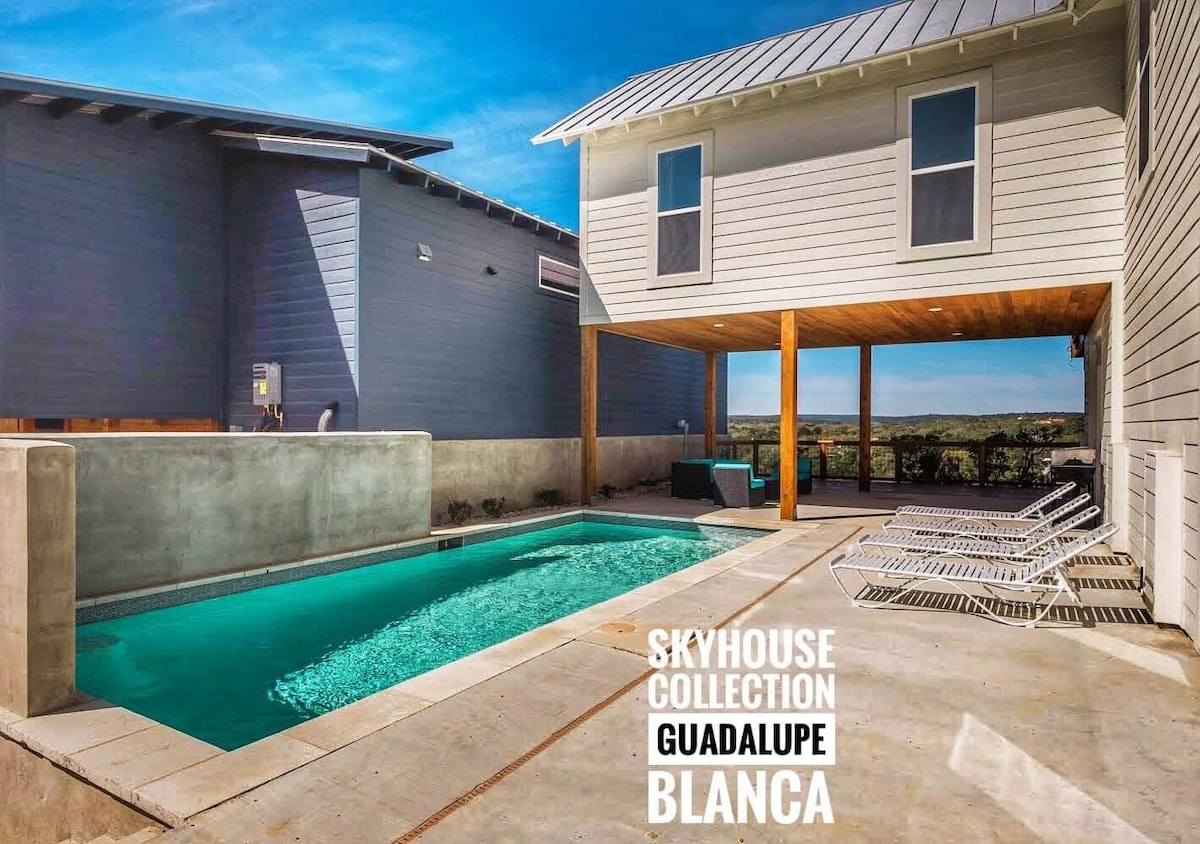 skyhouse Guadalupe Blanca +悬崖边+泳池+热水浴池