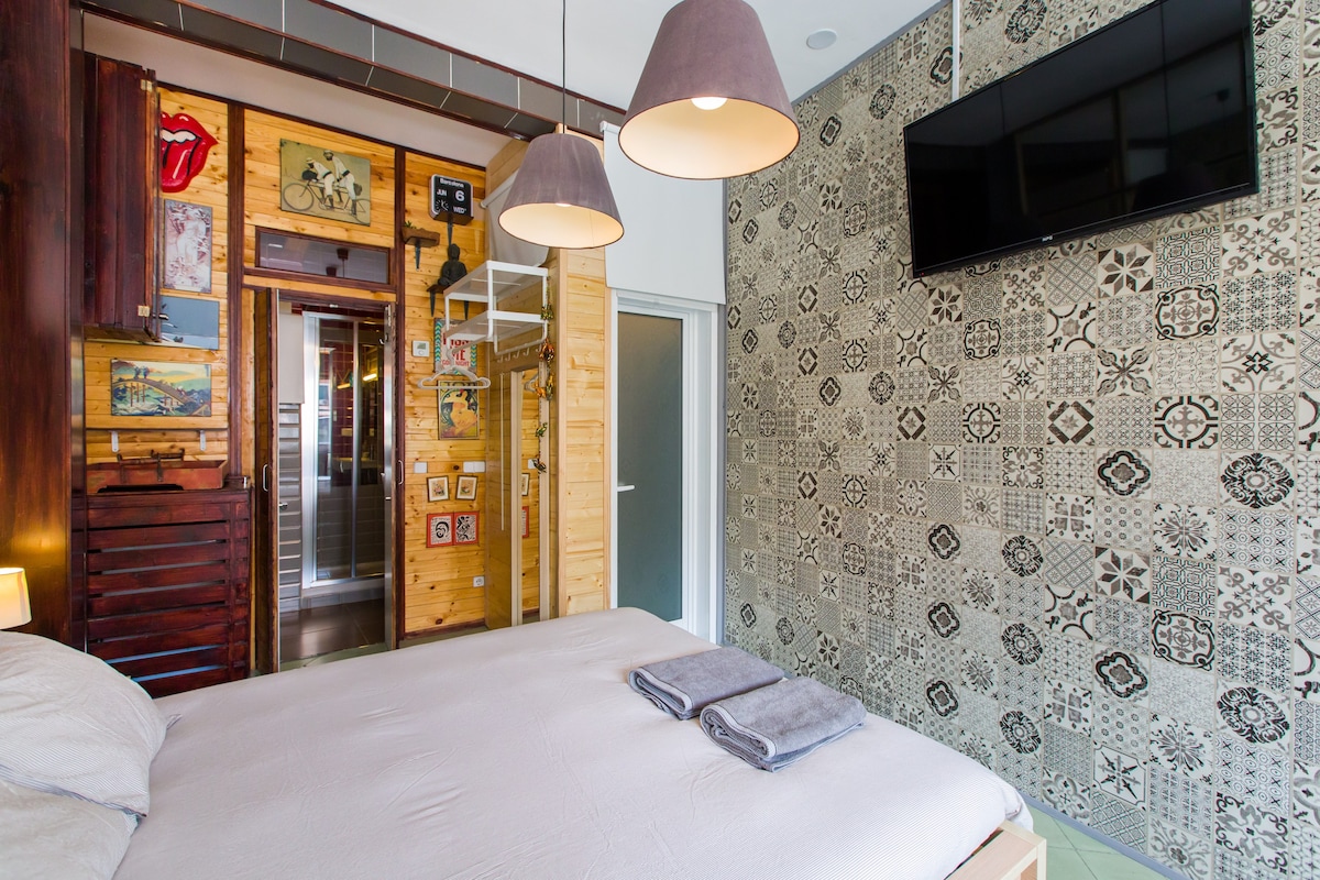 巴塞罗那市中心大单间公寓的绝佳卧室