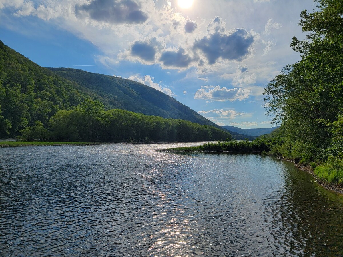 苏奎汉纳河（ Susquehanna River ）沿岸的舒适开放空间区域