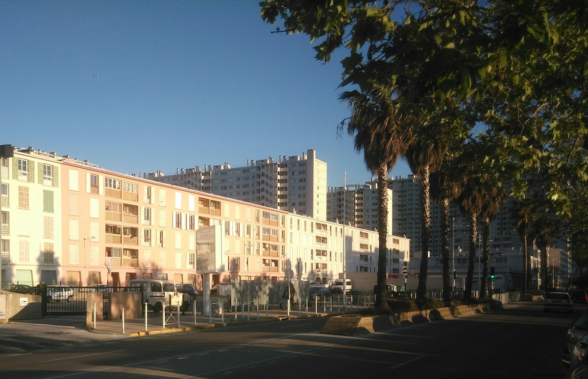 单间公寓位于港口和Mourillon之间