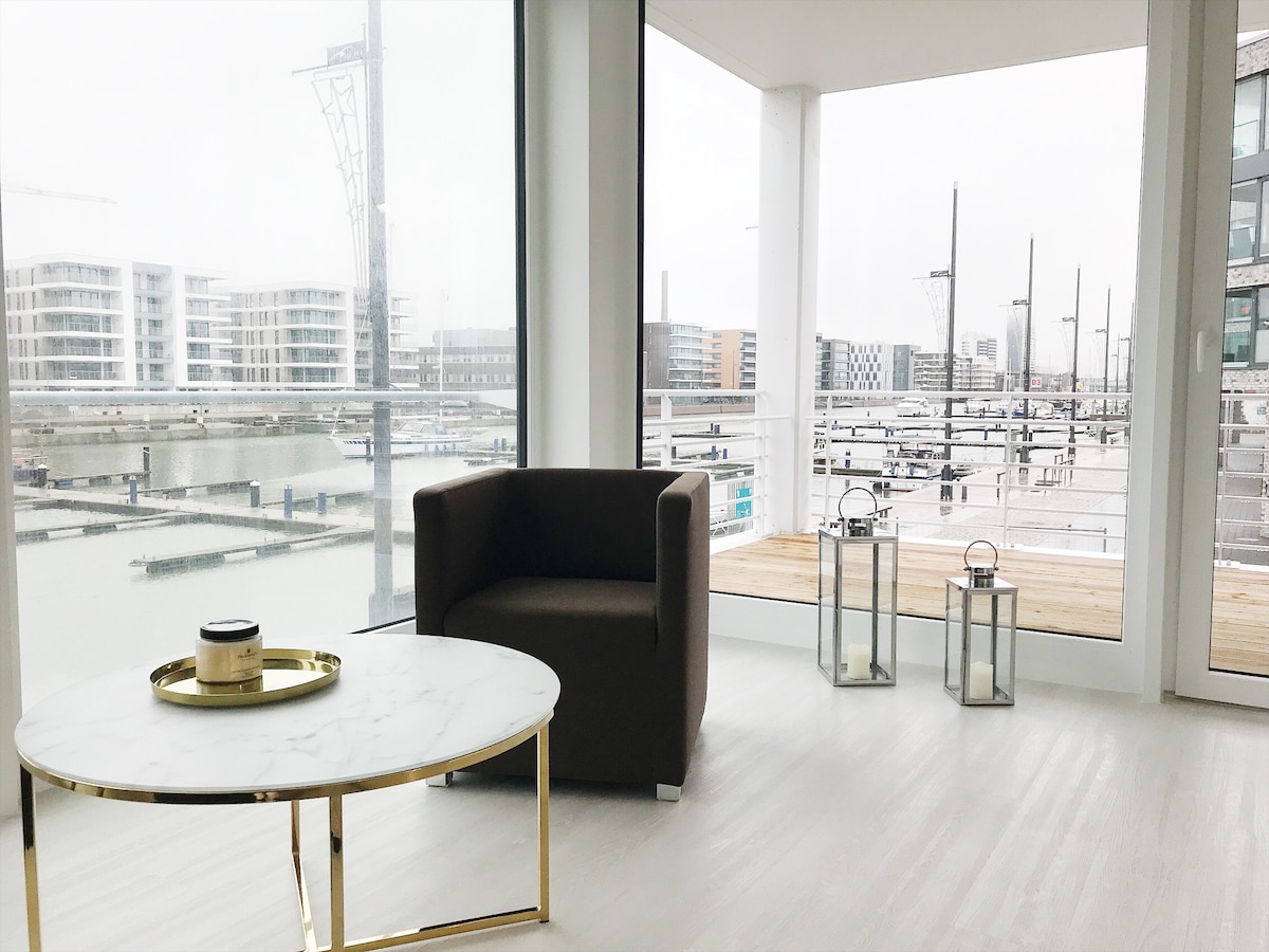 NordicHafenPanorama | 3间客房可欣赏港口景观| 6人。