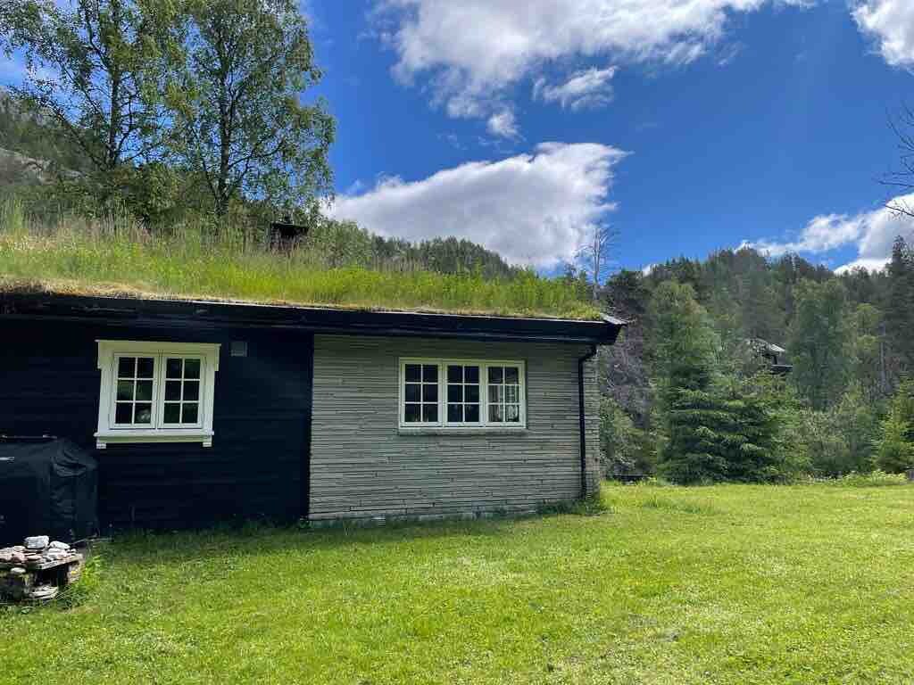 Seljestad河畔迷人的山间小木屋