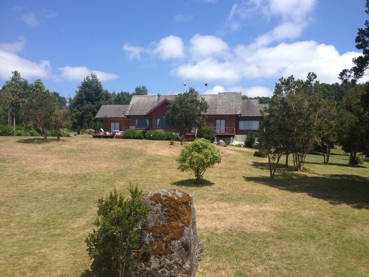 智利新波多黎各兰科湖（ Ranco Lake Chile Puerto Nuevo ）的壮观别墅