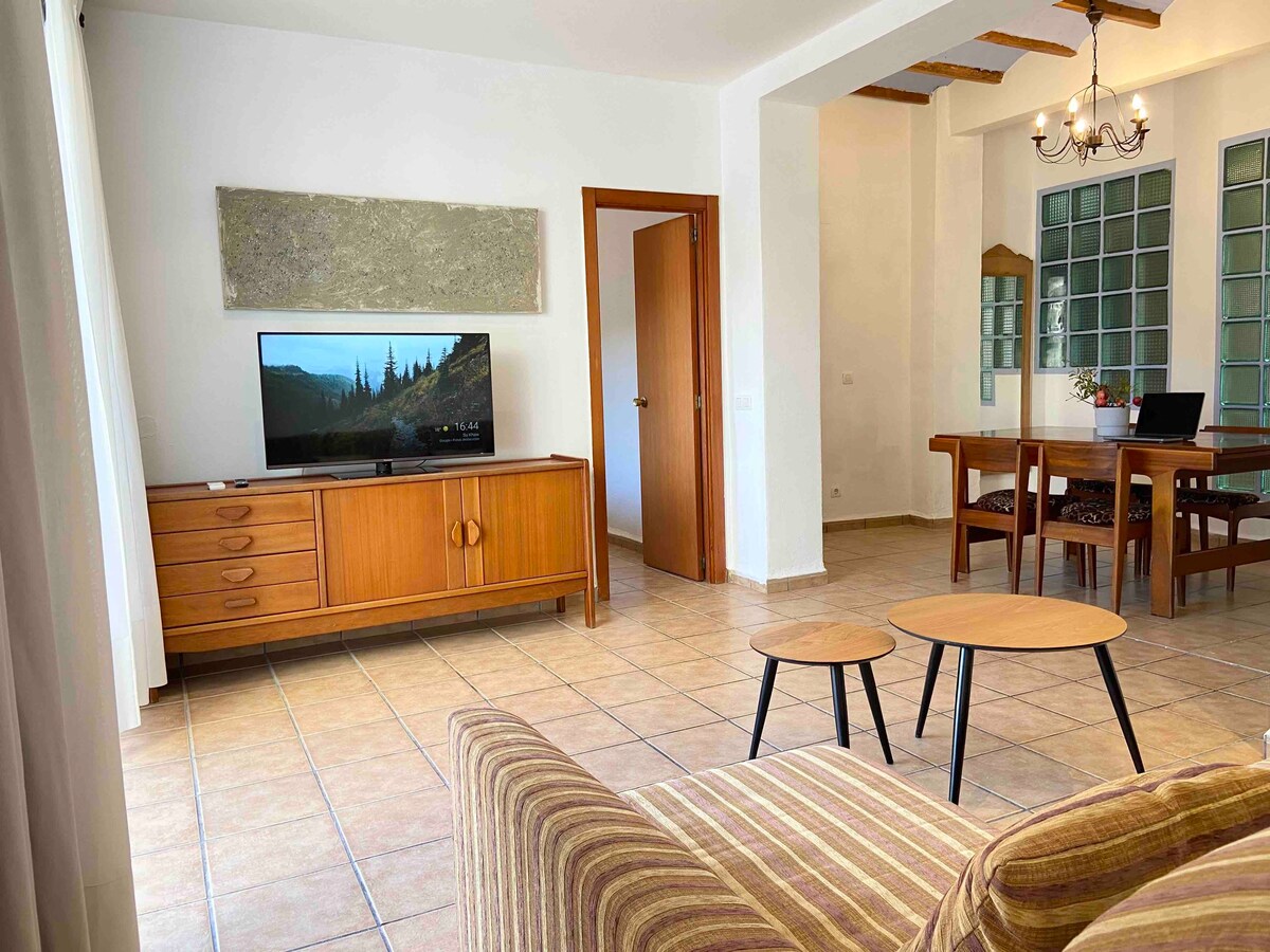 Mountain apartment with fast wifi and smart TV.