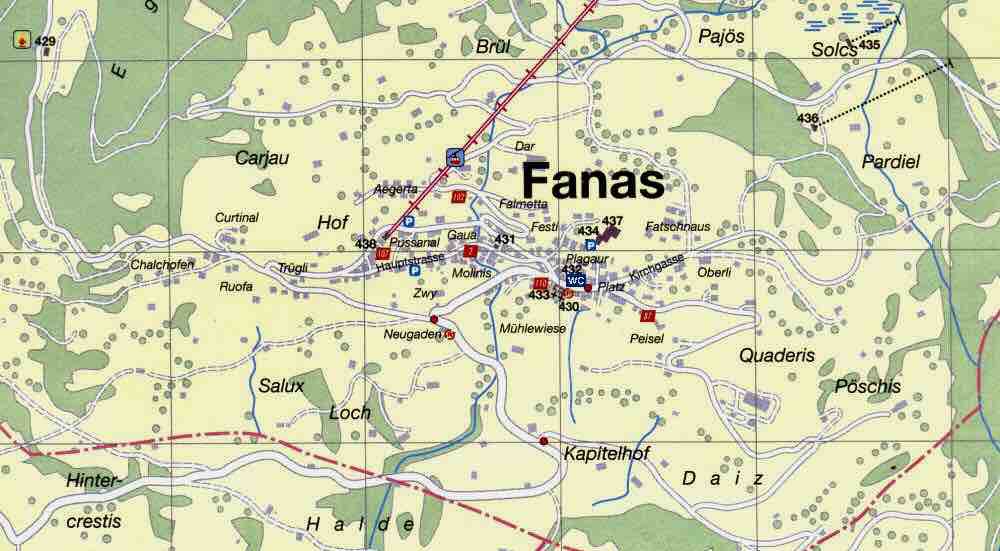 Fanas - Ein schöner Blick übers Tal