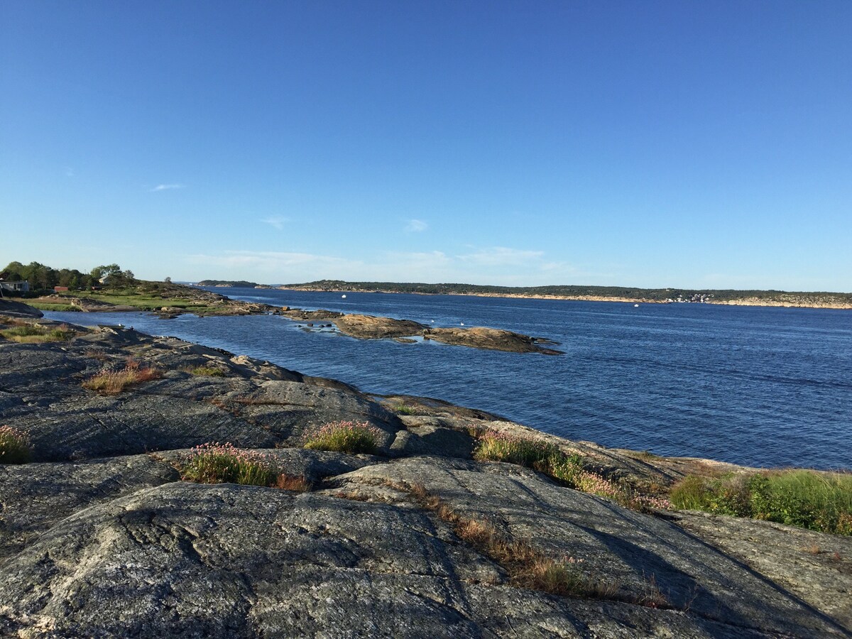 Gjestehus på Hvaler - Asmaløy ved sjøen