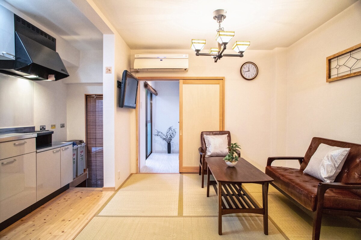 【洛思崖】日式独栋两层家庭房！东寺站5分钟！京都站步行16分钟！2厕！