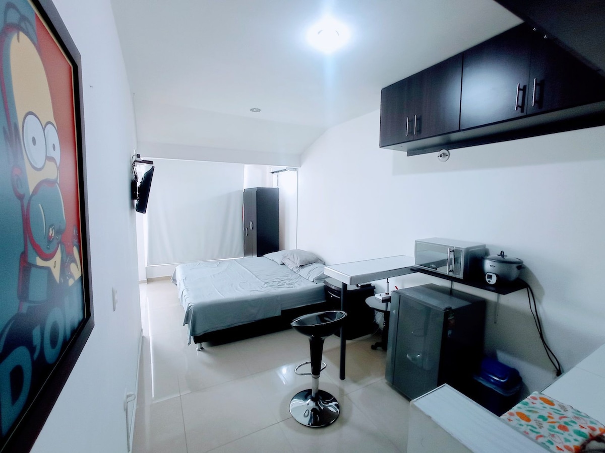 Apartamento precioso y cómodo con Aire Acondiciona