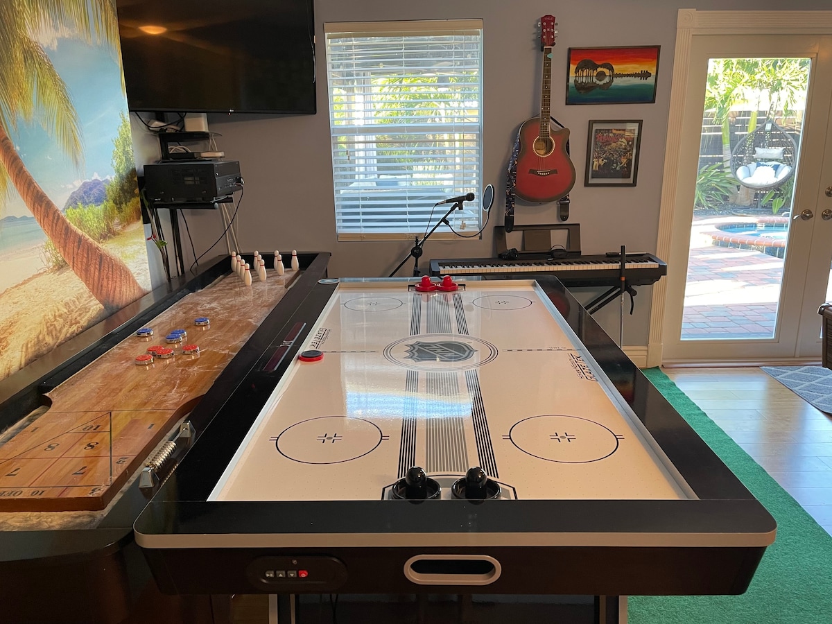 HEATED POOL/SPA+GAME ROOM+GYM+3 KING BEDS!