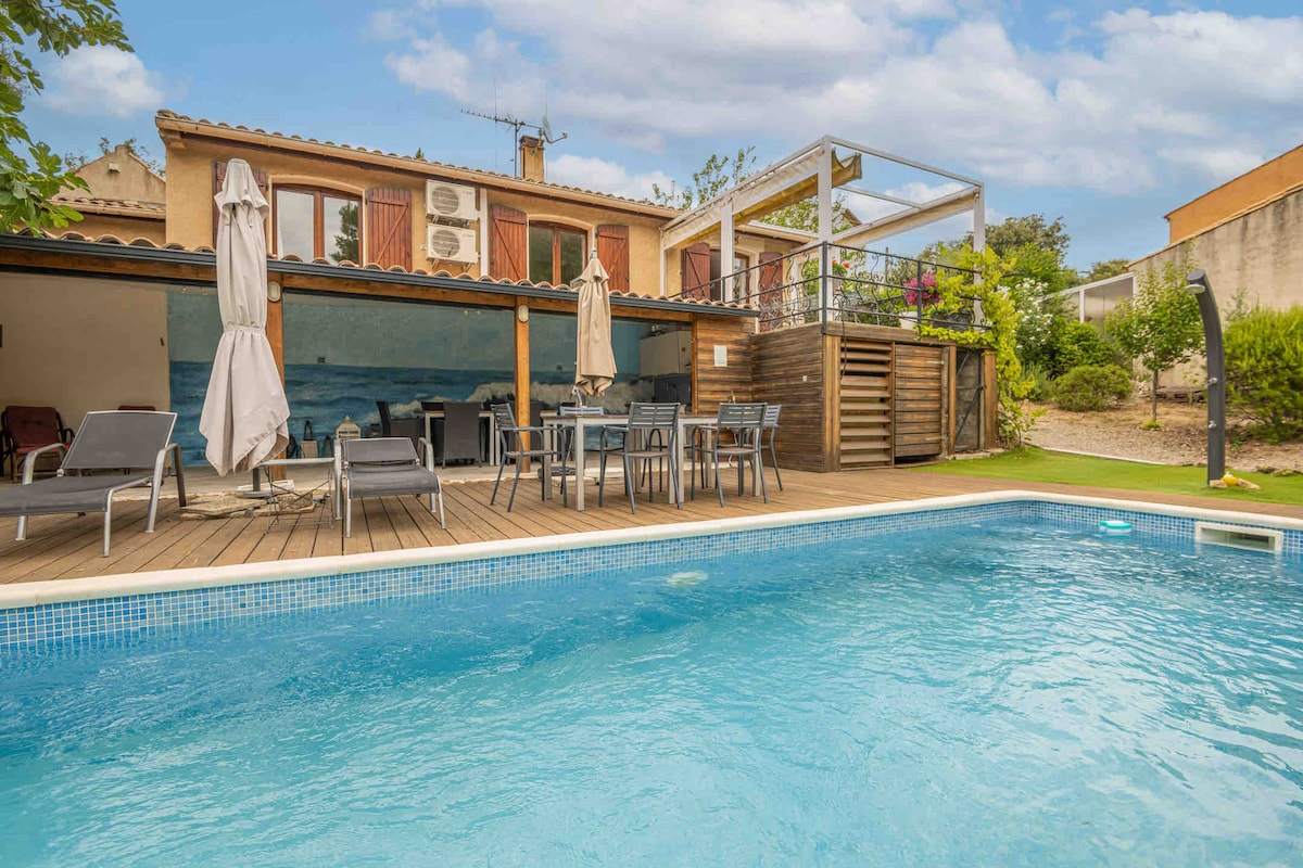 Villa cosy avec piscine