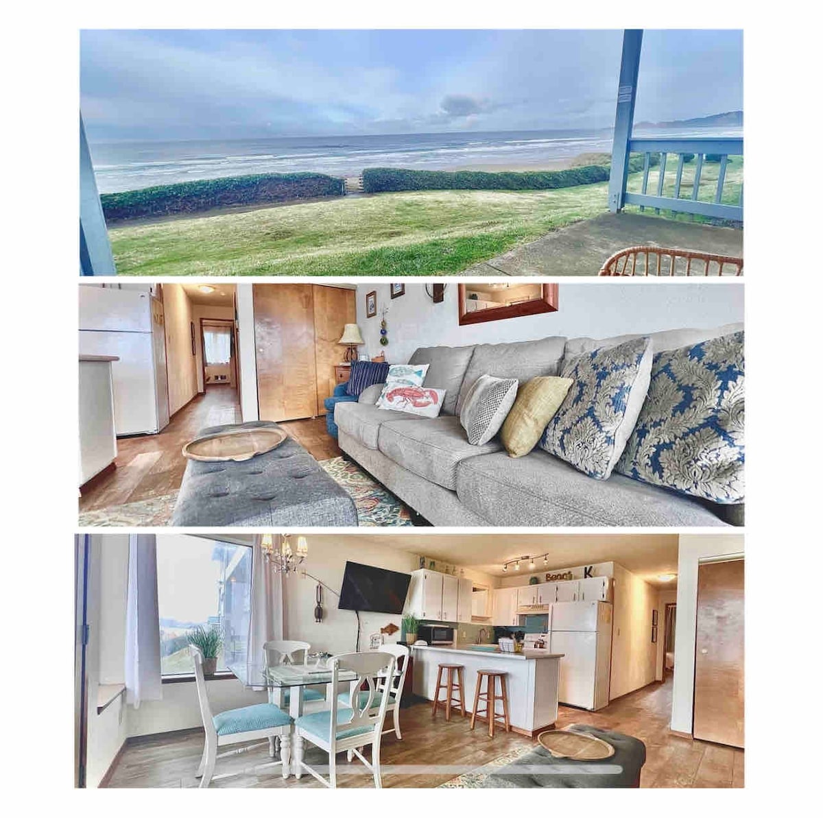 Ground Floor, Oceanfront Condo- Heart of Nye Beach