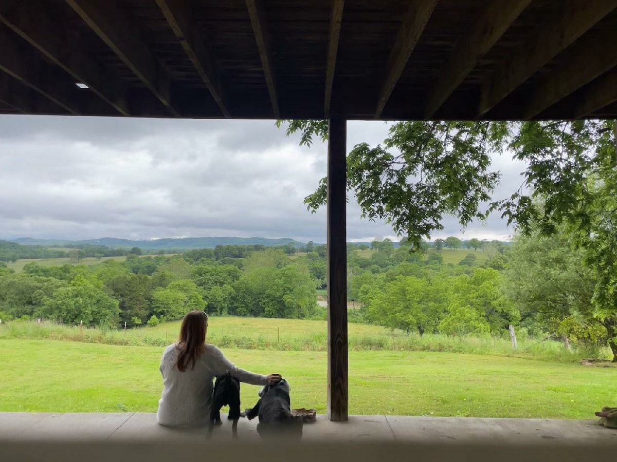 Back porch living with river access.