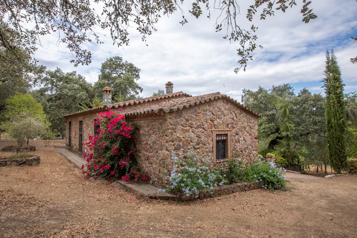 Casa de piedra con piscina en Sierra de Aracena.