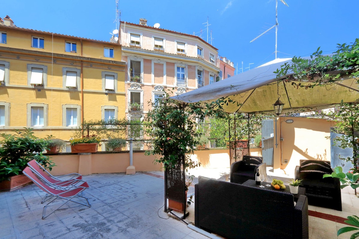 Monti/Colosseo公寓， 2个私人露台。