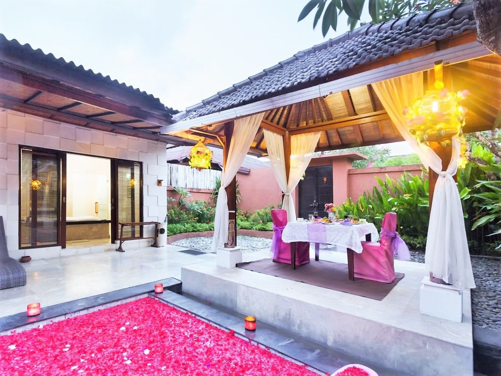 One Bed Room Private Pool Villa at Kuta Bali .