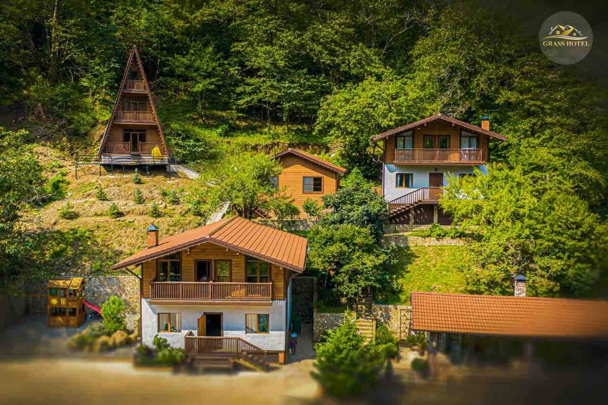 草地酒店整栋两层小屋