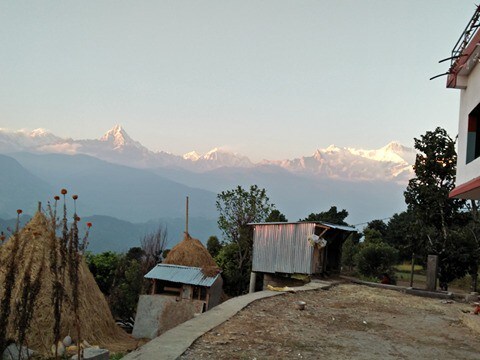 尼泊尔山区的正宗村庄