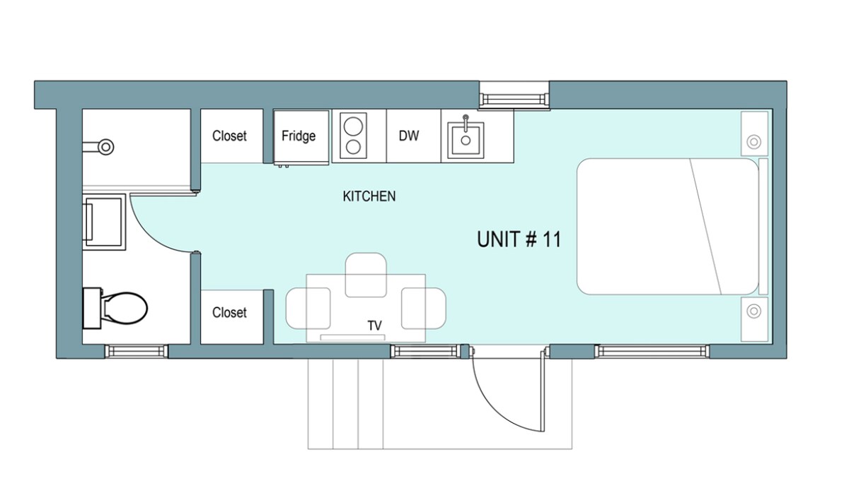 THE MARLIN BEACHSIDE | Unit 11 | Studio Apartment