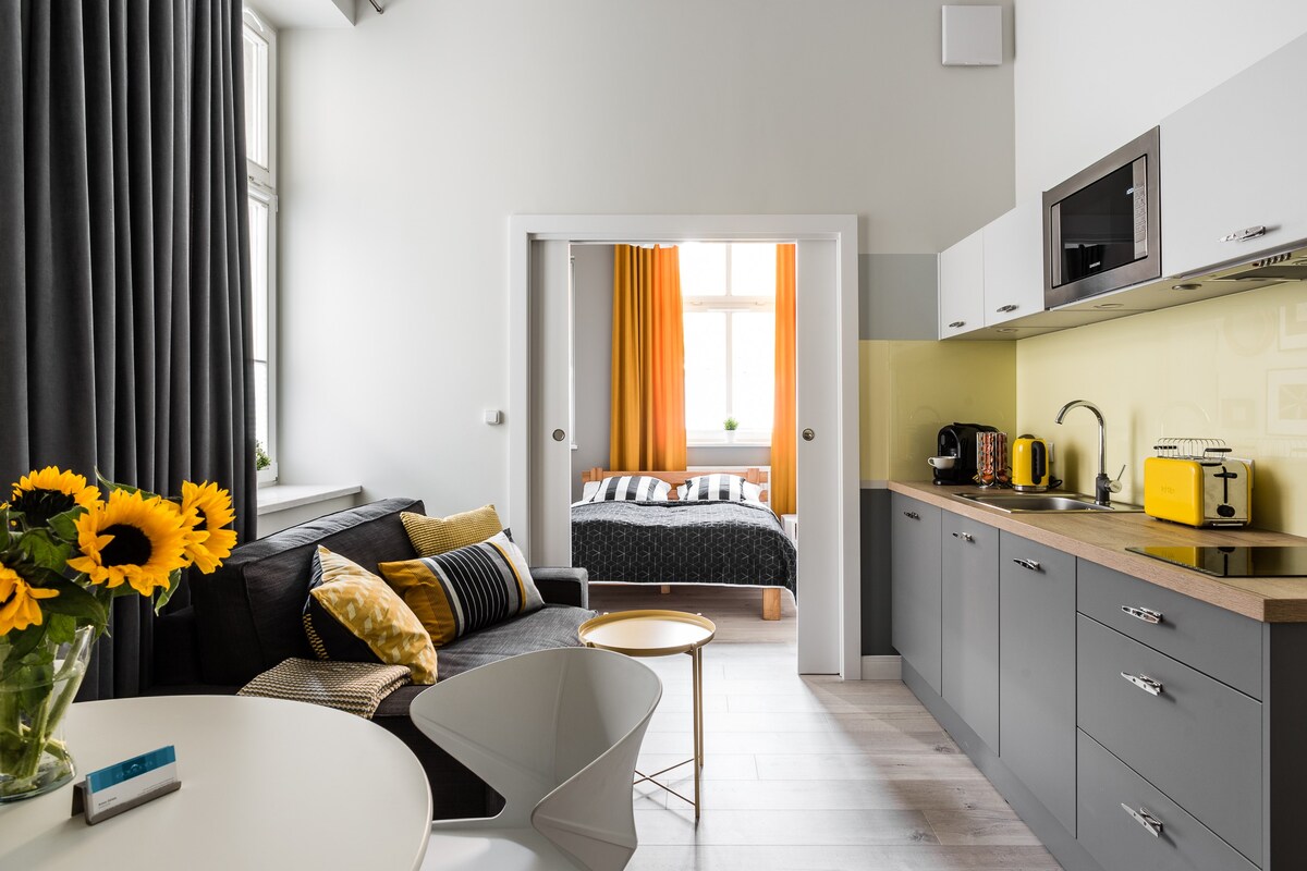 Lemon-舒适单间公寓，位于索波特（ Sopot ）中心地段