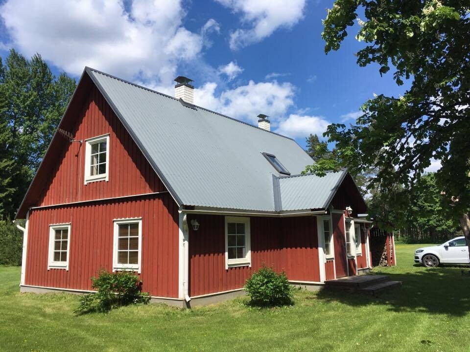 Traditional Estonian country-house.