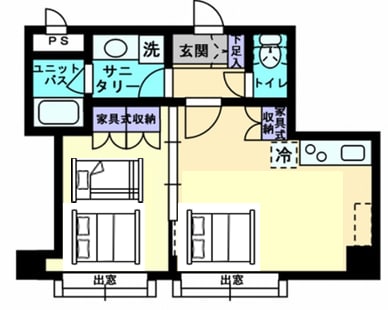 [Alphabed Takamatsu Koshinmachi # 1002]市中心豪华三人套房（ 40平方米）机场直达巴士站1分钟