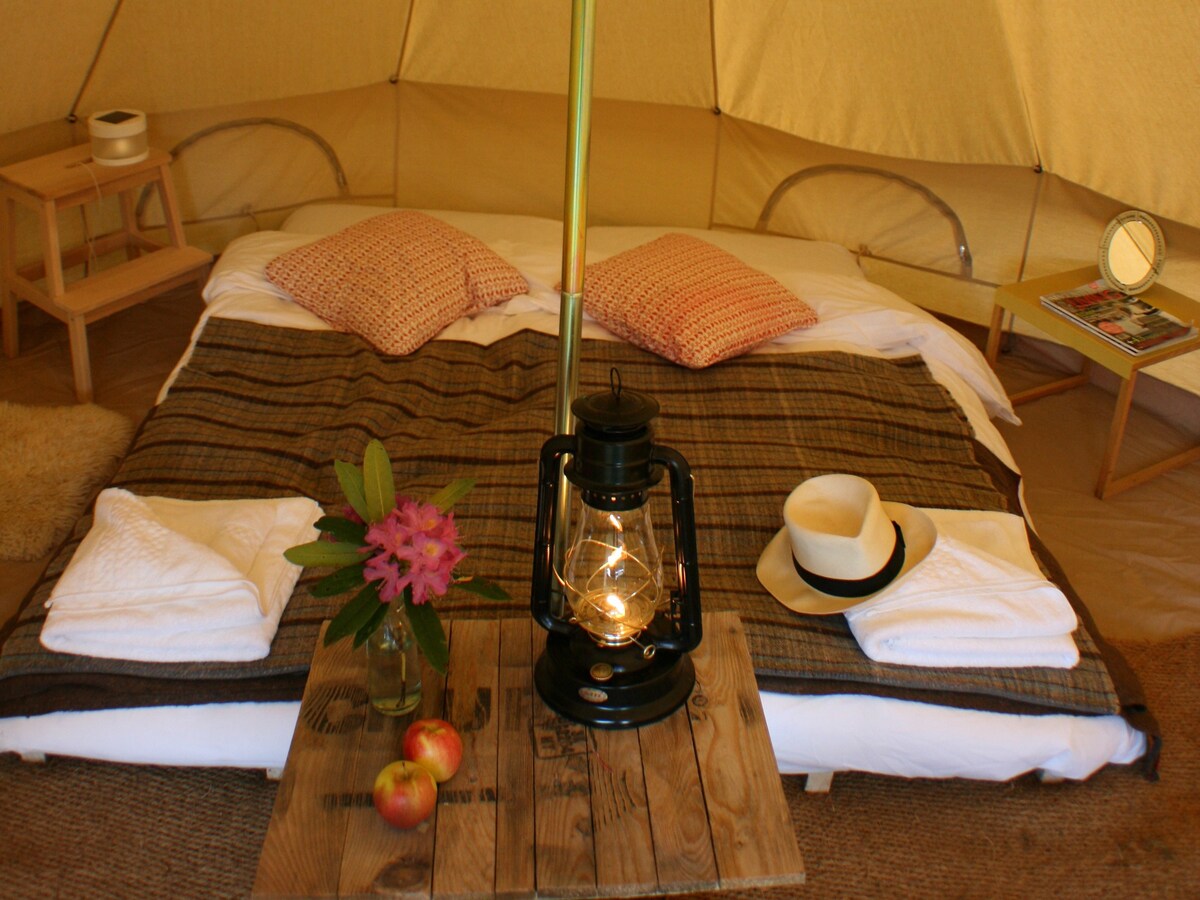 Glamping Tents with separate Bathroom