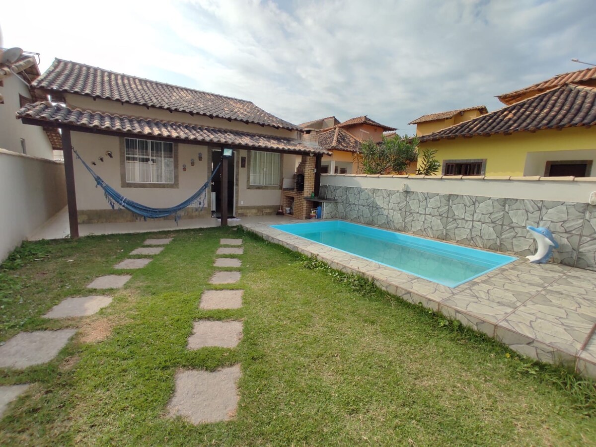 Casa de Praia com piscina para temporada.